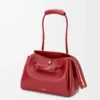 Borsa Madrid media in morbida pelle di vitello rosso bruciato Borsa Madrid media in morbida pelle di vitello rosso bruciato
