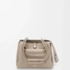 Borsa Madrid piccola in morbida pelle di vitello martellata Clay Borsa Madrid piccola in morbida pelle di vitello martellata Clay
