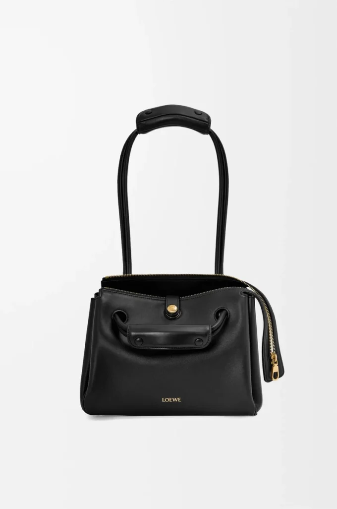 Borsa Madrid piccola in morbida pelle di vitello nera