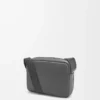 Borsa Military Messenger XS in morbida pelle di vitello martellata antracite Borsa Military Messenger XS in morbida pelle di vitello martellata antracite