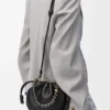 Borsa Mini Flamenco in morbida pelle di agnello nappa Nero Borsa Mini Flamenco in morbida pelle di agnello nappa Nero