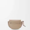 Borsa Mini Gate Dual in morbida pelle di vitello e jacquard Sand