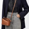 Borsa Mini Puzzle Edge in classica pelle di vitello Tan