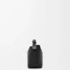 Borsa Mini Puzzle Edge in morbida pelle di vitello martellata Black