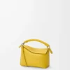 Borsa Mini Puzzle Edge in morbida pelle di vitello martellata Dandelion