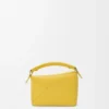 Borsa Mini Puzzle Edge in morbida pelle di vitello martellata Dandelion