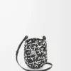 Borsa Nest Basket piccola in pelle di vitello Nero/Bianco