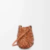 Borsa Nest Basket piccola in pelle di vitello Tan