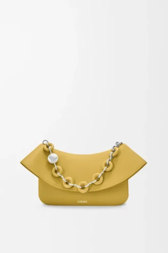 Borsa Ola media in morbida pelle di vitello Ginger