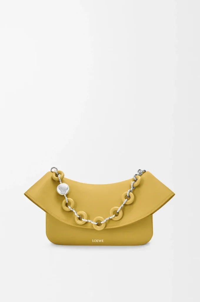 Borsa Ola media in morbida pelle di vitello Ginger