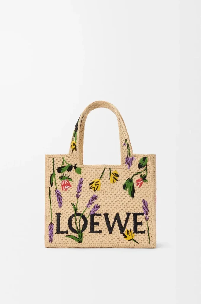 Borsa piccola LOEWE Font in rafia naturale Borsa piccola LOEWE Font in rafia naturale