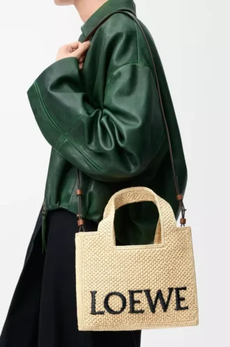 Borsa piccola LOEWE Font in rafia naturale Borsa piccola LOEWE Font in rafia naturale
