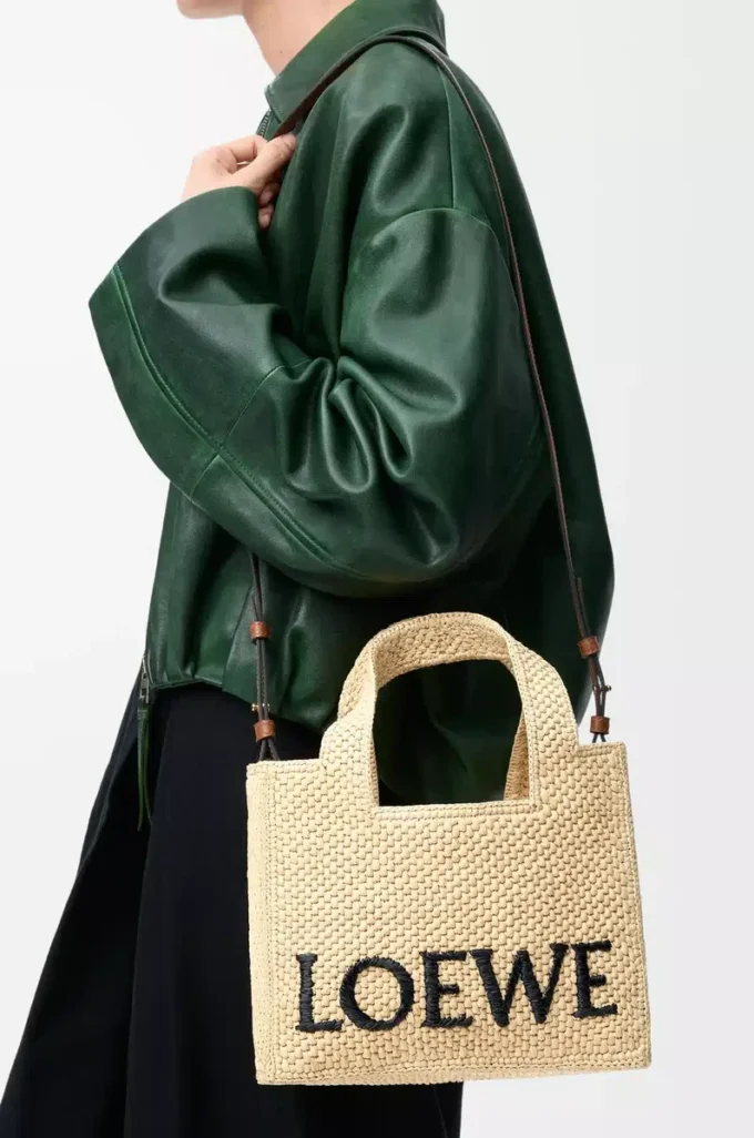 Borsa piccola LOEWE Font in rafia naturale Borsa piccola LOEWE Font in rafia naturale