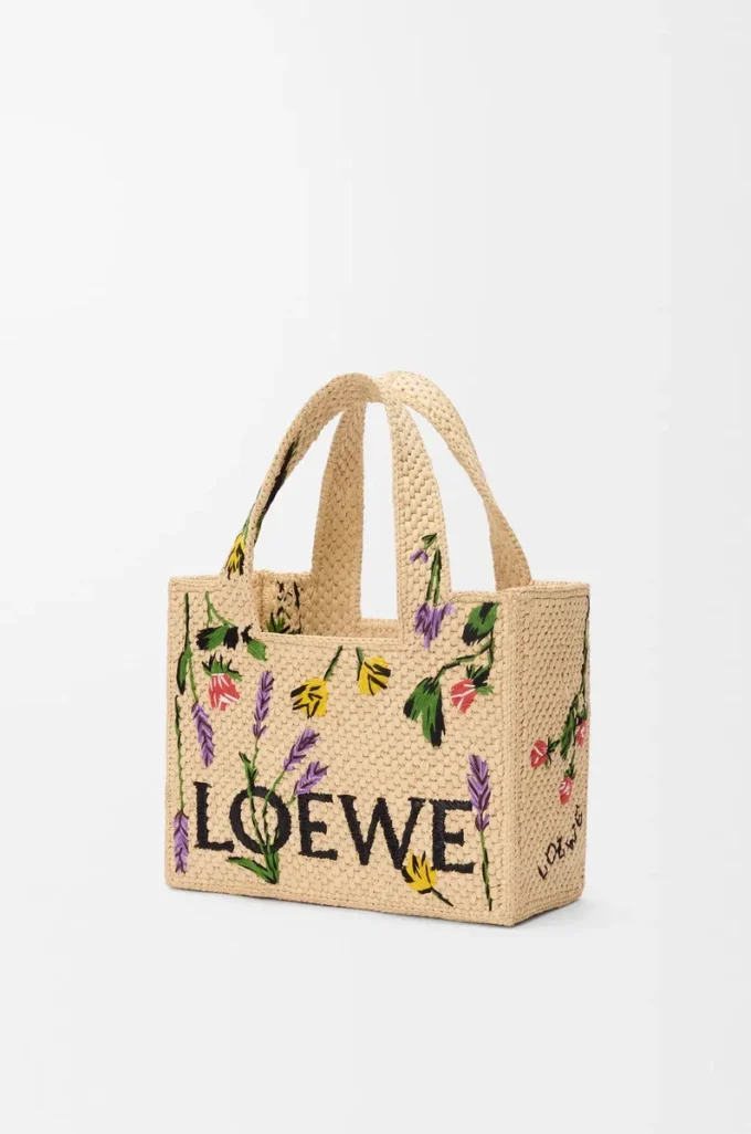 Borsa piccola LOEWE Font in rafia naturale Borsa piccola LOEWE Font in rafia naturale