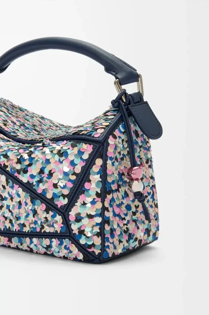 Borsa Puzzle 10 Confetti in classica pelle di vitello Multicolor Borsa Puzzle 10 Confetti in classica pelle di vitello Multicolor