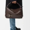 Borsa Puzzle Biker grande in pelle di vitello lucida Dark Chestnut Borsa Puzzle Biker grande in pelle di vitello lucida Dark Chestnut