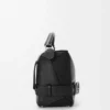 Borsa Puzzle Biker grande in pelle di vitello lucida nera Borsa Puzzle Biker grande in pelle di vitello lucida nera
