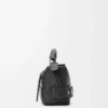 Borsa Puzzle Biker piccola in pelle di vitello lucida nera Borsa Puzzle Biker piccola in pelle di vitello lucida nera