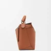 Borsa Puzzle Edge grande in pelle di vitello classica Tan
