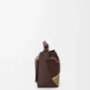 Borsa Puzzle Edge Landscape piccola in pelle di vitello nappa Chocolate/Light Moss Borsa Puzzle Edge Landscape piccola in pelle di vitello nappa Chocolate/Light Moss