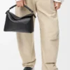 Borsa Puzzle Edge media in pelle di vitello classica nera Borsa Puzzle Edge media in pelle di vitello classica nera