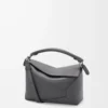 Borsa Puzzle Edge piccola in classica pelle di vitello Slate Borsa Puzzle Edge piccola in classica pelle di vitello Slate