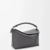Borsa Puzzle Edge piccola in classica pelle di vitello Slate Borsa Puzzle Edge piccola in classica pelle di vitello Slate