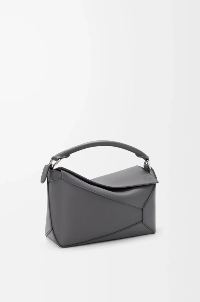 Borsa Puzzle Edge piccola in classica pelle di vitello Slate Borsa Puzzle Edge piccola in classica pelle di vitello Slate