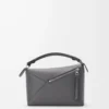 Borsa Puzzle Edge piccola in classica pelle di vitello Slate Borsa Puzzle Edge piccola in classica pelle di vitello Slate