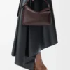 Borsa Puzzle Edge piccola in morbida pelle di vitello martellata Dark Chestnut Borsa Puzzle Edge piccola in morbida pelle di vitello martellata Dark Chestnut