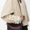 Borsa Puzzle Edge piccola in morbida pelle di vitello martellata Dark Chestnut Borsa Puzzle Edge piccola in morbida pelle di vitello martellata Dark Chestnut