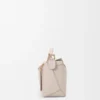 Borsa Puzzle Edge piccola in morbida pelle di vitello martellata Light Ghost Borsa Puzzle Edge piccola in morbida pelle di vitello martellata Light Ghost