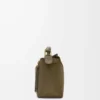 Borsa Puzzle Edge piccola in pelle di vitello classica Dark Khaki Borsa Puzzle Edge piccola in pelle di vitello classica Dark Khaki