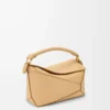 Borsa Puzzle Edge piccola in pelle di vitello classica Silk Beige Borsa Puzzle Edge piccola in pelle di vitello classica Silk Beige