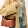 Borsa Puzzle Edge piccola in pelle di vitello classica Tan Borsa Puzzle Edge piccola in pelle di vitello classica Tan