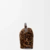 Borsa Puzzle Edge piccola in shearling stampato beige/marrone Borsa Puzzle Edge piccola in shearling stampato beige/marrone
