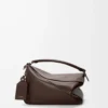 Borsa Puzzle Featherlight grande in pelle di agnello nappa Dark Chestnut Borsa Puzzle Featherlight grande in pelle di agnello nappa Dark Chestnut