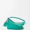 Borsa Puzzle Featherlight piccola in pelle di agnello nappa acquamarina Borsa Puzzle Featherlight piccola in pelle di agnello nappa acquamarina