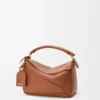 Borsa Puzzle Featherlight piccola in pelle di agnello nappa Pecan Borsa Puzzle Featherlight piccola in pelle di agnello nappa Pecan