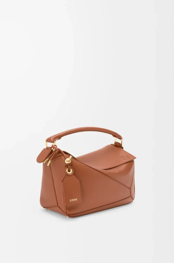 Borsa Puzzle Featherlight piccola in pelle di agnello nappa Pecan Borsa Puzzle Featherlight piccola in pelle di agnello nappa Pecan