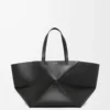 Borsa Puzzle Fold XXL in pelle di vitello lucida Nero Borsa Puzzle Fold XXL in pelle di vitello lucida Nero