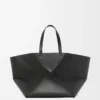Borsa Puzzle Fold XXL in pelle di vitello lucida Nero Borsa Puzzle Fold XXL in pelle di vitello lucida Nero