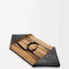 Borsa Puzzle Fold XXL in pelle di vitello lucida Nero Borsa Puzzle Fold XXL in pelle di vitello lucida Nero