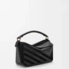 Borsa Puzzle piccola in pelle di vitello classica e pelle scamosciata Nera Borsa Puzzle piccola in pelle di vitello classica e pelle scamosciata Nera