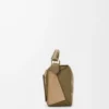 Borsa Puzzle piccola in pelle di vitello classica e pelle scamosciata Oliva/Oro Borsa Puzzle piccola in pelle di vitello classica e pelle scamosciata Oliva/Oro