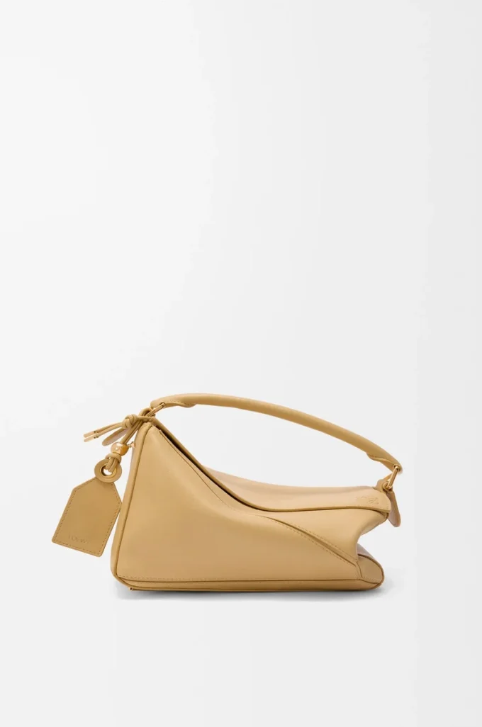 Borsa Small Featherlight Puzzle in pelle di agnello nappa Dark Butter Borsa Small Featherlight Puzzle in pelle di agnello nappa Dark Butter