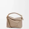 Borsa Small Puzzle Edge in morbida pelle di vitello martellata Sand Borsa Small Puzzle Edge in morbida pelle di vitello martellata Sand