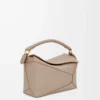 Borsa Small Puzzle Edge in morbida pelle di vitello martellata Sand Borsa Small Puzzle Edge in morbida pelle di vitello martellata Sand