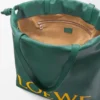 Borsa tote con logo Flamenco in pelle di vitello nappa Evergreen Borsa tote con logo Flamenco in pelle di vitello nappa Evergreen
