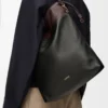Borsa tote Flamenco in morbida pelle di agnello nappa Nero/Castagna scuro Borsa tote Flamenco in morbida pelle di agnello nappa Nero/Castagna scuro
